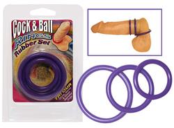 Cock & Ball Rings - Rubber set