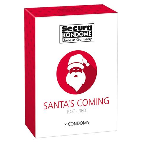 Santa is Coming - Rødt Jule Kondom