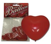 Hjerte Balloner 6 stk
